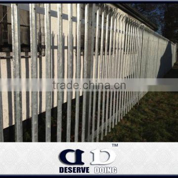 D and W PVC coated palisade fencing