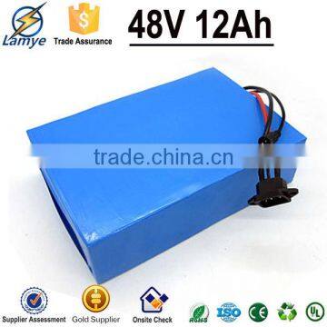 Rechargeable Customs 48v/12ah 36v/16ah Lithium Battery Pack With 3.7V 18650 Cell BMS Charger
