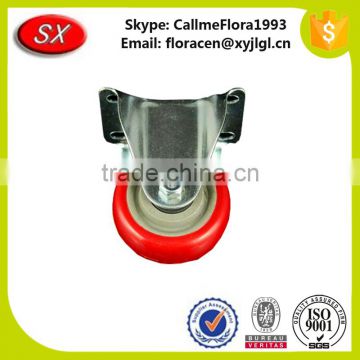 Durable furniture fixed mute rubber casters made in china