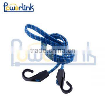 H70283 Hooked ends bungee elastic shock cord rope blue ideal for tarps tie down end