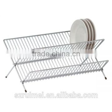 Large Folding 2 Layer kitchen Dish Drainer rack