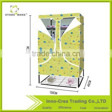 Store More Beautiful Non Woven Fabric Calico Bedroom Wardrobe photo-2