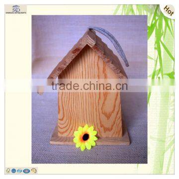 Fancy String Hanging Door Flower Cut Wood Birdhouses photo-4