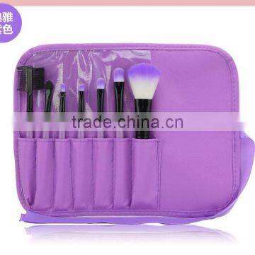 Popular Hot Selling Colorful 7 in 1 Make-Up Brush Set High Quality Comestic Brush With CROCO Bag For Brushes photo-2