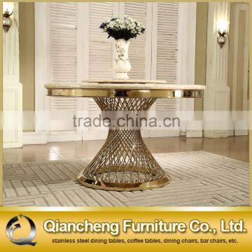 Most Popular Modern Hotel Furniture Round Rotating Top Dining Table