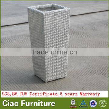 Outdoor Cheap Plastic Flower Pots Wholesale Rattan Planter Pot photo-4