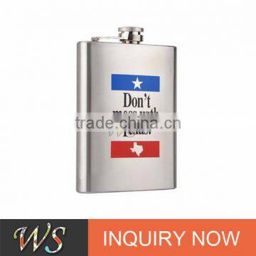 WSJJYY038 Free Sample of Customized Stainless Steel Hip Flasks for Men photo-4