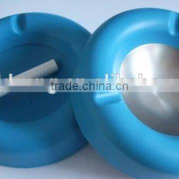 Branded With Tin Box Initials and Metal Insert Silicone Monogrammed Ashtray photo-3