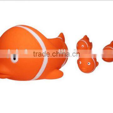 plastic fish bath toy safe for children,Custom floating rubber fish toys ,plastic sea animal toy bath toys