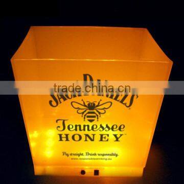 China Factory Logo Printed Custom Plastic Bar Ice Bucket