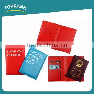 Toprank Multifunction Foldable PU Leather Travel Organizer Passport Wallet Card Holder Travel Passport Cover For Promotion