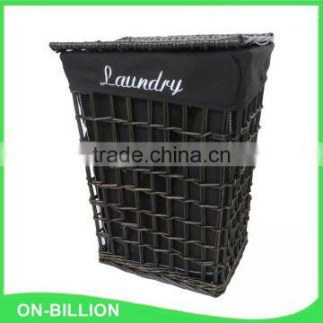 Wholesale Black Wicker Laundry Basket in Bulk photo-5