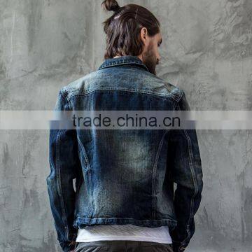 Top Design Custom Two Pocket Metal Button Plain Unisex Denim Jacket For Men And Women photo-3