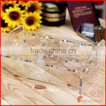 drinking cup holder_acrylic wine glass with lid and straw