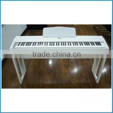 white color 88 key progressive hammer-action keyboard digital piano