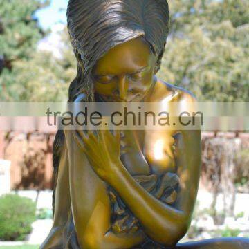 Bronze Foundry Metal Craft Folk Art Nude Woman Bronze Sculpture photo-2
