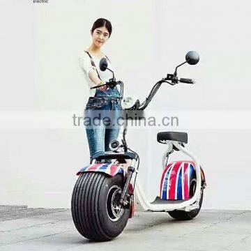 2017 fashionable steel framed electric citycoco scooter of 800w-2000w