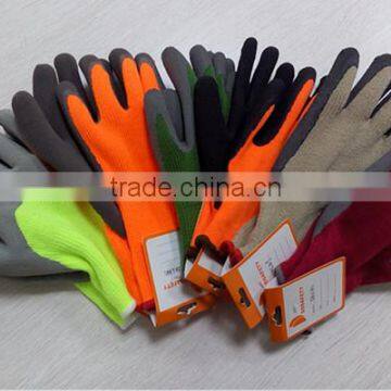 DDSAFETY 10 Gauge Yellow T/C Shell Gloves With Black Latex Coating Safety Gloves photo-4