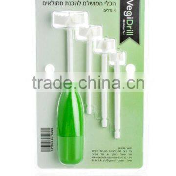 Vegidrill Corer Stuffed Vegetable Carrot Zucchini Kitchen Tool Easy Peeler photo-2