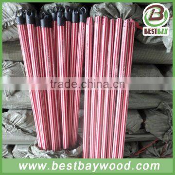 Pvc Coated Wooden Stick/plastic Broom Handle/