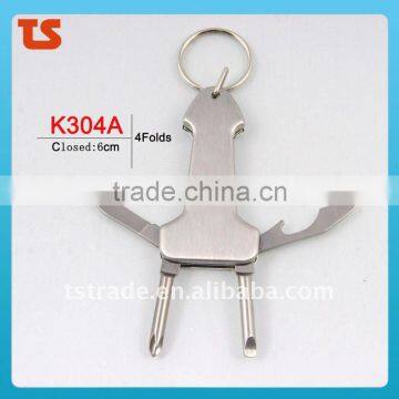 2014 new Mini Stainless Steel Multi Function Pocket Keychain Kinfe Tools K304A