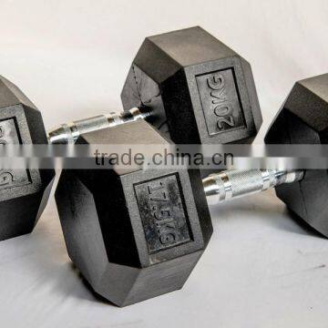 Wholesale Rubber Coated Hex Dumbbell Crossfit Equipment Gym Equipment photo-4