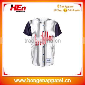 Hongen apparel Sublimation Button Camo Baseball jersey