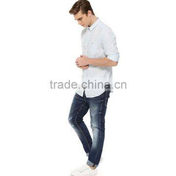 Wholesale Cotton Dress Shirt From China Factory Italian Double Collar Mens Shirts Casual
