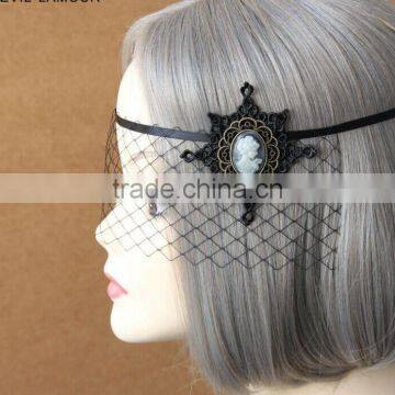 Masquerade Carnival Mask,Party Beauty Face Black Lace Mask,Girls Snowflake Yashmak