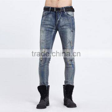 New Casual Men's Fashion Men's Jeans Brand New Personality Male Personality Hole Jeans Pants photo-3