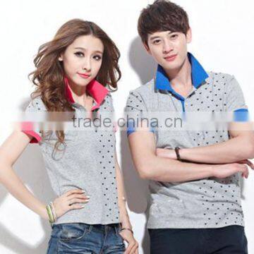 2017 New Style Fashion Good Quality Cotton Print Couples Polo Shirt photo-2