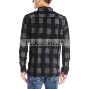 2016 Winter Latest Wholesale Long Sleeve Flannel Plaid Shirt photo-6