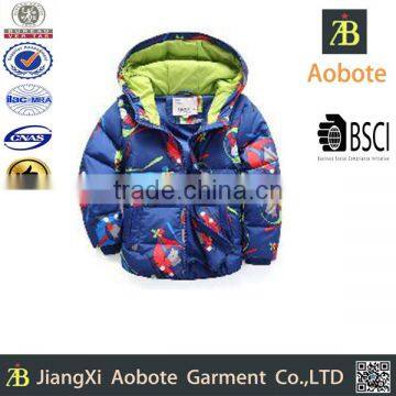 2016Hot Sale Short Hoody Detachable Sleeve Kid Down Jacket