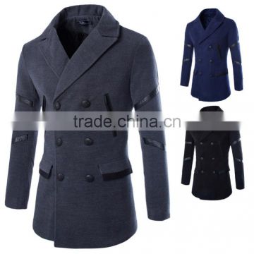 custom made fashion overcoat, wholesale design quality mens winter clothing