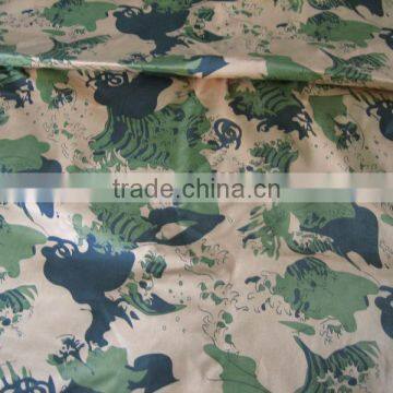 Camouflage printing twill fabric for spring and autumn garments