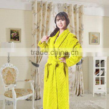 Wholesale printed knee length delicates robe