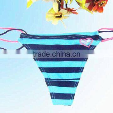 Girls Multiple Color Stripe Nice Sexy Thongs g String Underwear photo-2