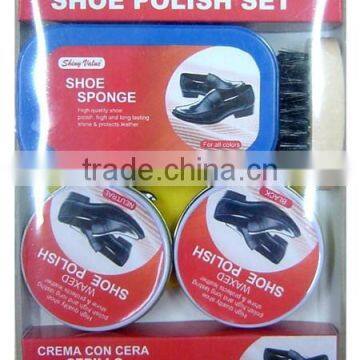 factory Easy handle travel usage shoe polish set manufacturer