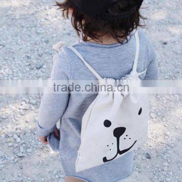 Drawstring Shoe Cloth Canvas Travel Storage Bag Pouch For Kids Children photo-2