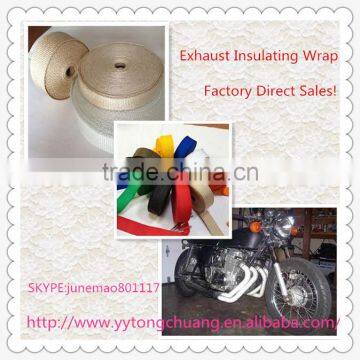 woven fiberglass exhaust header manifold pipe insulation wrap tape