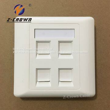 RJ45 cat5 cat5e cat6 cat7 cable fiber faceplate 86 type