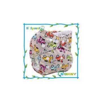 Printed PUL All In One Cloth Diaper