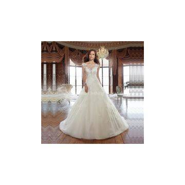 Latest Style High Quality Ball Gown Long Train Long Tail Wedding Dress