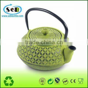 Green color LFGB passed Cast Iron teapot/Koodee Metal