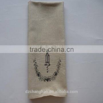 wholesale cotton solid embroidered or printed kitchen towel