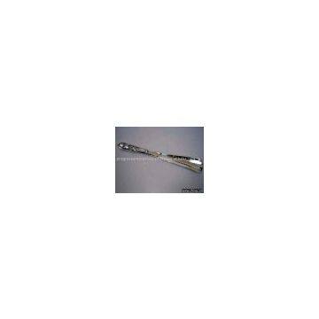 Small Handle Shoe Horn Brass Silver Plated
