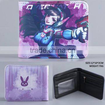 Overwatch DVA PU Folding Purse Anime Wallet