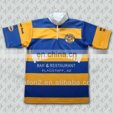 New Design Sublimation cotton Rugby Shirts