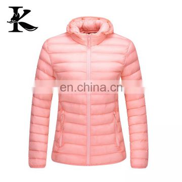 Detachable hood down jacket cotton padding coat for women