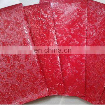 PVC Flower embossed Leather